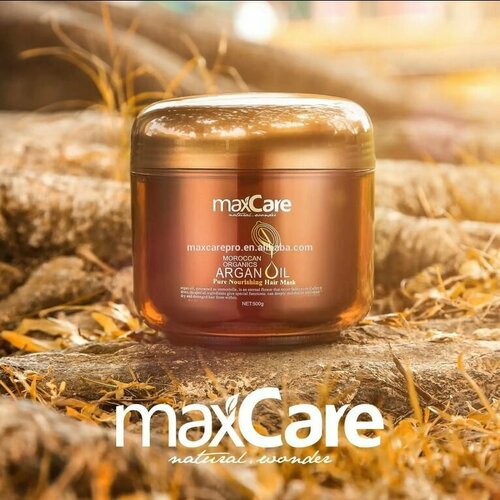 Маска для волос MaxCare 500мл Аргановое масло: увлажнение, питание, восстановление и разглаживание. Роскошный уход и аромат