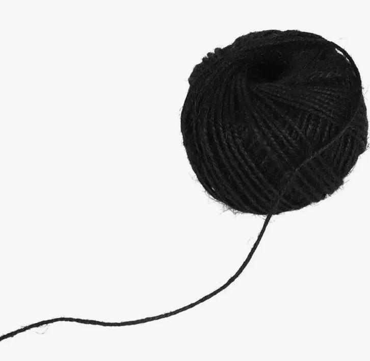 фото Шпагат джутовый 2мм черный 30м 117-300600-1