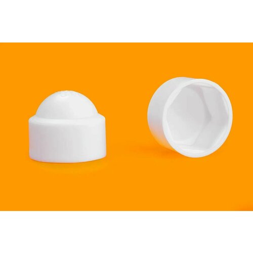 Колпачок на болт/гайку М12 под ключ 19 цвет Белый (100 шт.)