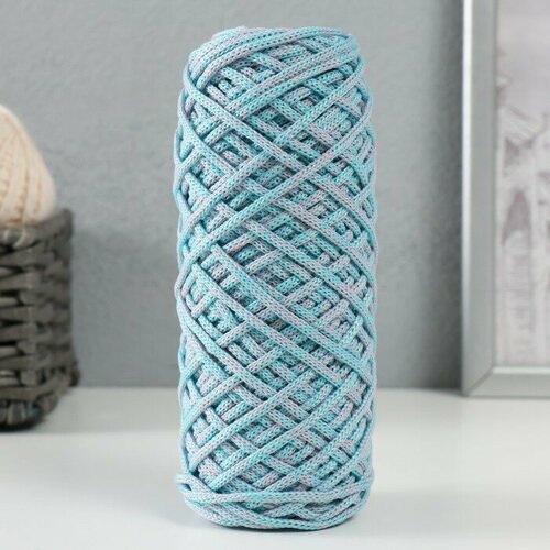 Шнур для вязания 35 хлопок65 полипропилен 3 мм 85м16010 гр Розовыймята 537₽