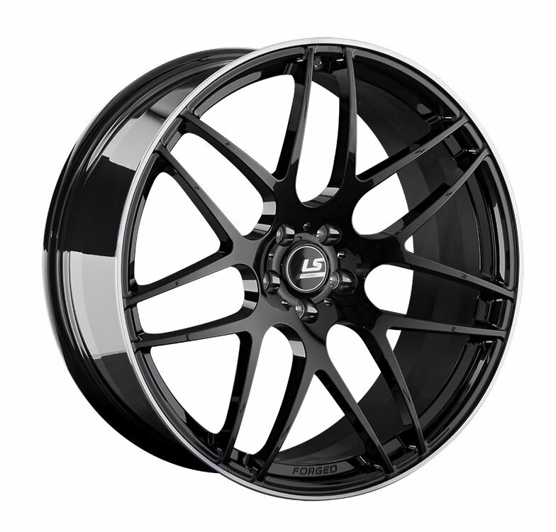 Колесный диск LS FORGED LS FG09 21x10" PCD5x112 ET20 D66.6 черный глянцевый с проточенным ободом