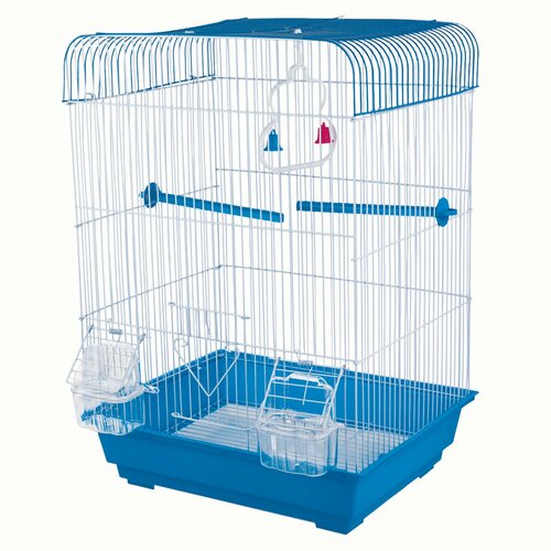 Клетка для птиц Не Один Дома Little Bird синий 345х28х455 см 2390₽