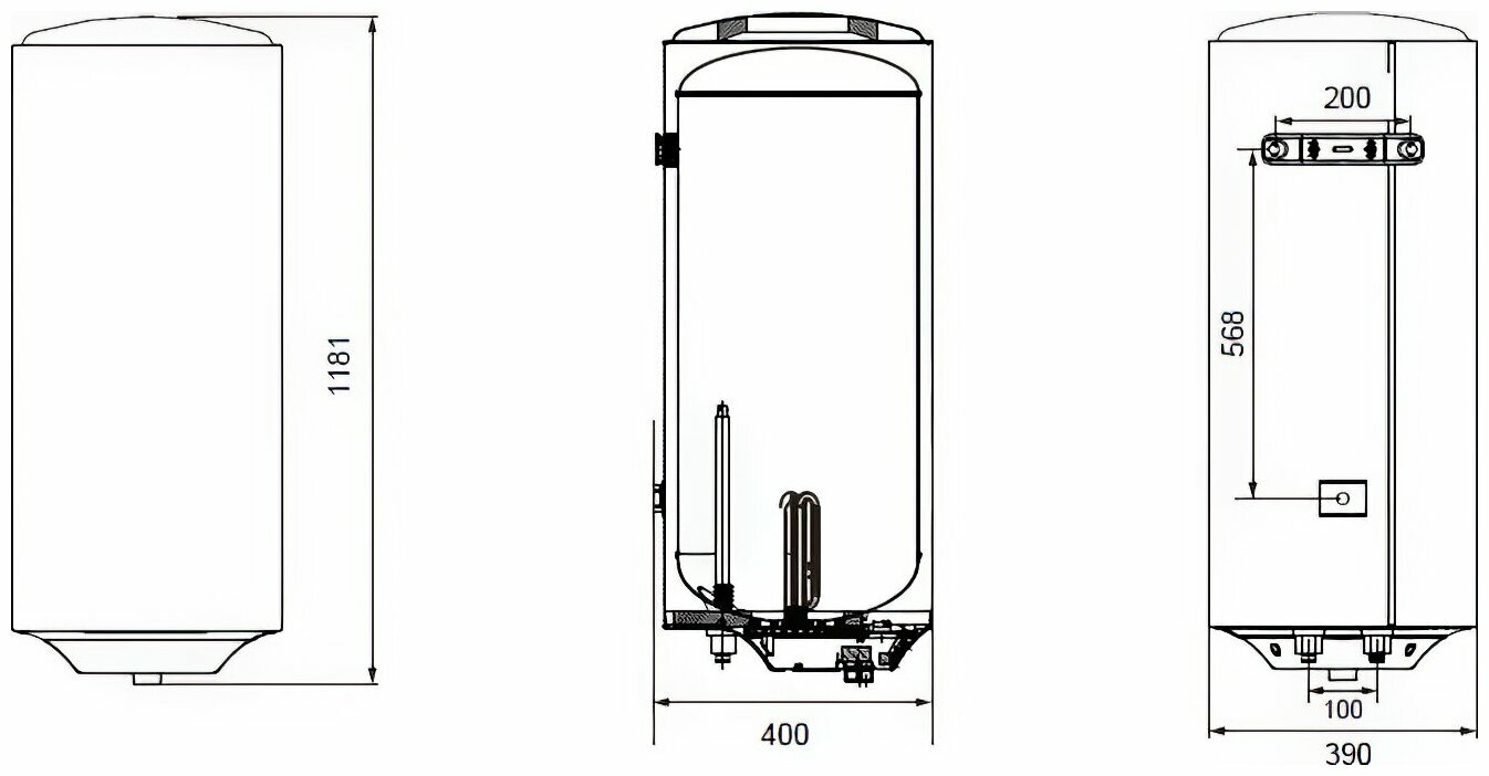 Накопительный электрический водонагреватель Haier ES 100V-HE1, белый - фотография № 7