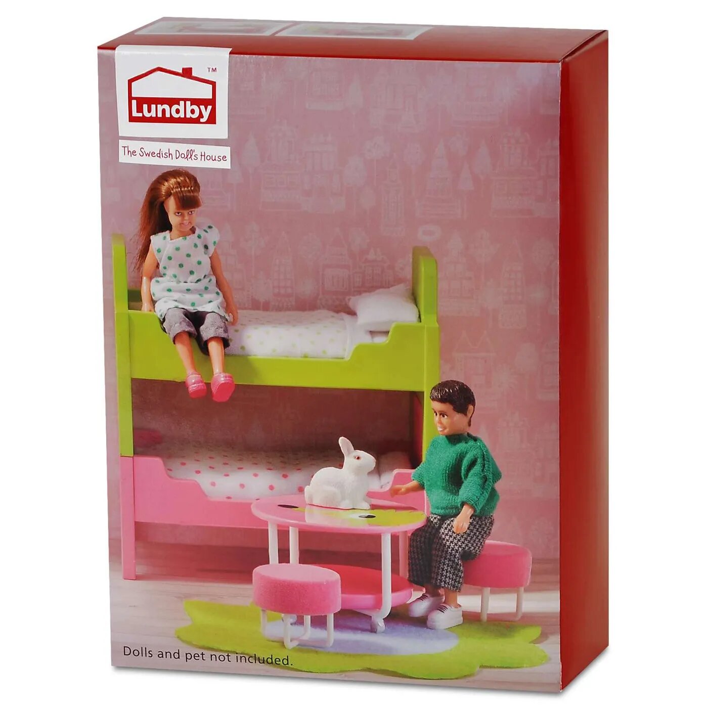 Мебель для домика Lundby Смоланд Детская с 2 кроватями - фото №4