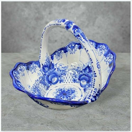 Гжель конфетница Бабочки 2777₽