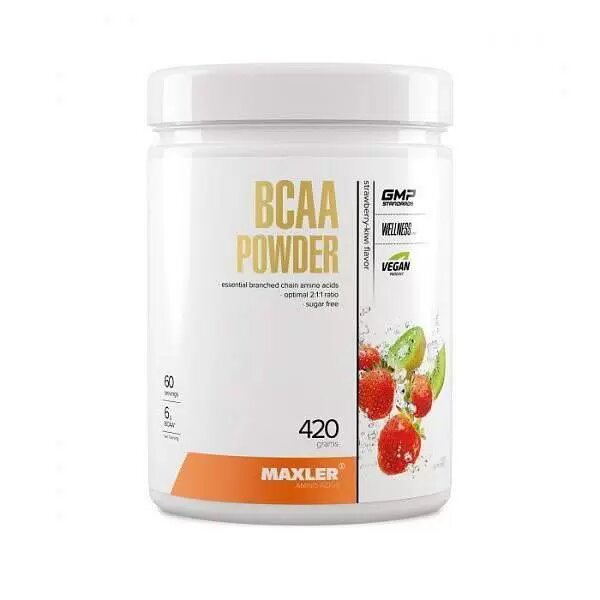 Maxler BCAA Powder 2:1:1 Sugar Free, 420 g (клубника киви)