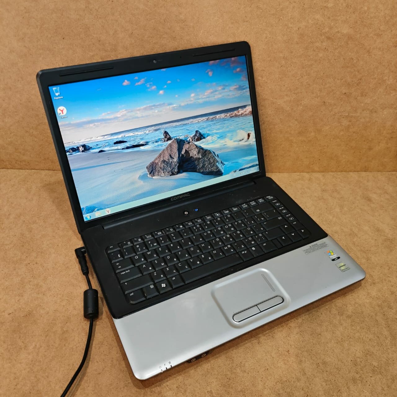 Ноутбук Compaq CQ50 15.6", Athlon QL-60 1.9ГГц, 2-х ядерный, 3 ГБ RAM, HDD 160 ГБ, NVidia 8200M Graphics , Windows 7