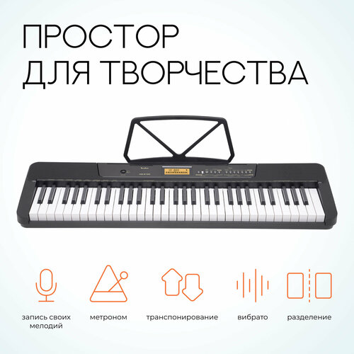 Синтезатор TESLER KB-6135 BLACK 9985₽