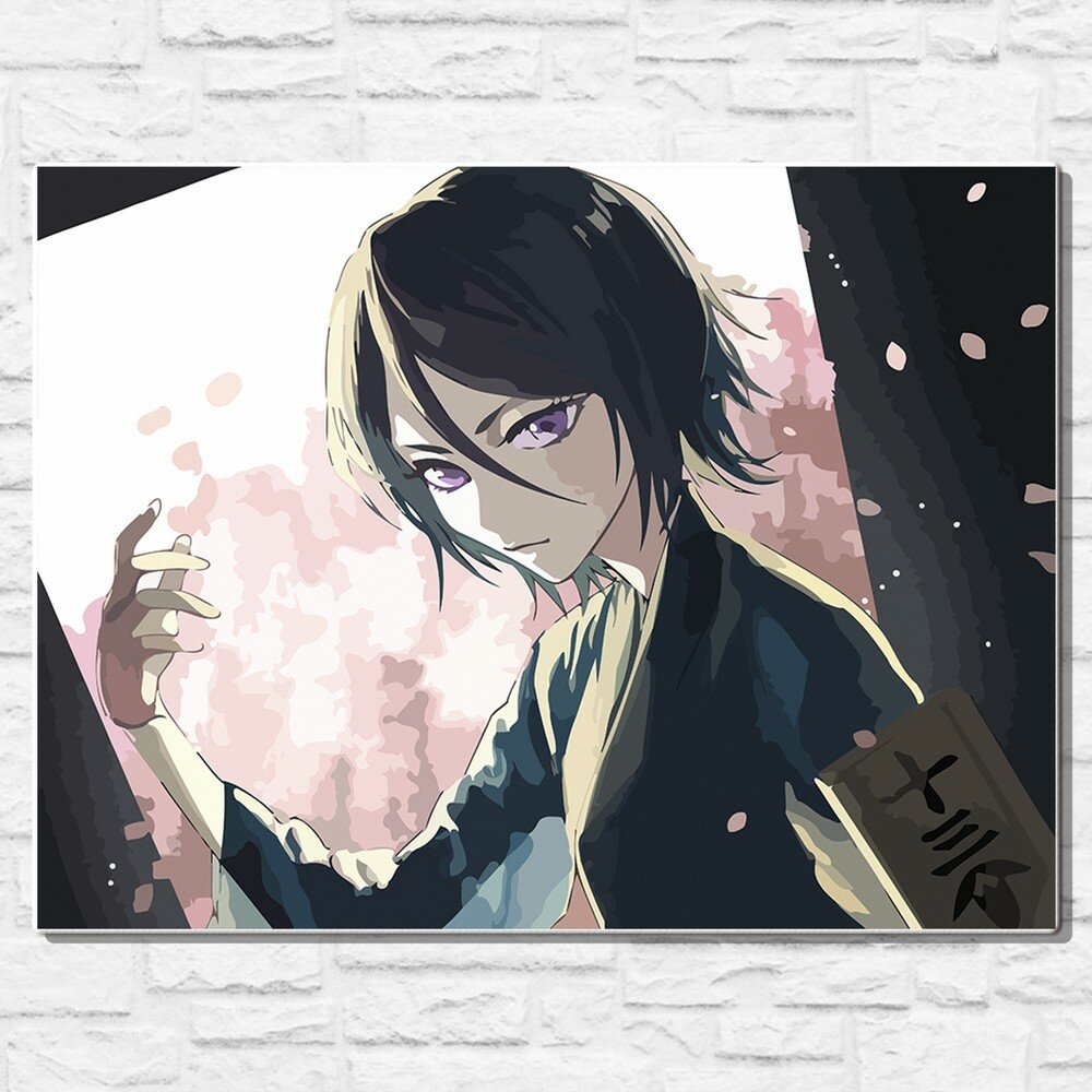Картина по номерам на холсте аниме блич (bleach, ичиго, рукия, орихиме) - 14867 60х80