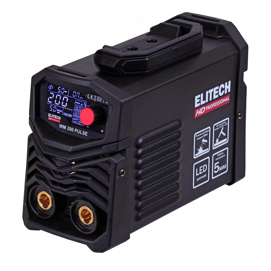 фото Сварочный аппарат Elitech WM 200 Pulse инвертор MMA/TIG-Lift 6.5кВт