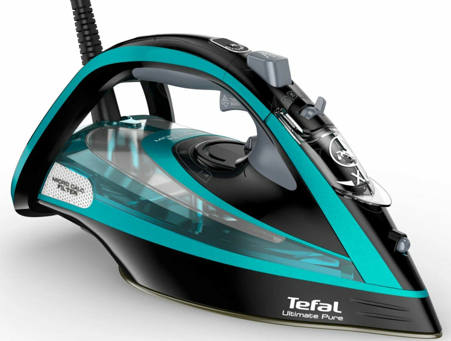 Утюг Tefal FV9837E0, бирюзовый/черный