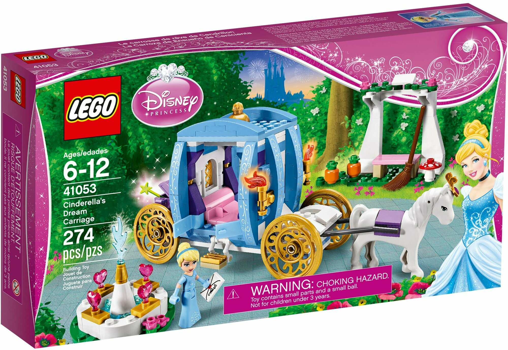 Конструктор LEGO Disney Princess 41053 Заколдованная карета Золушки, 274 детали