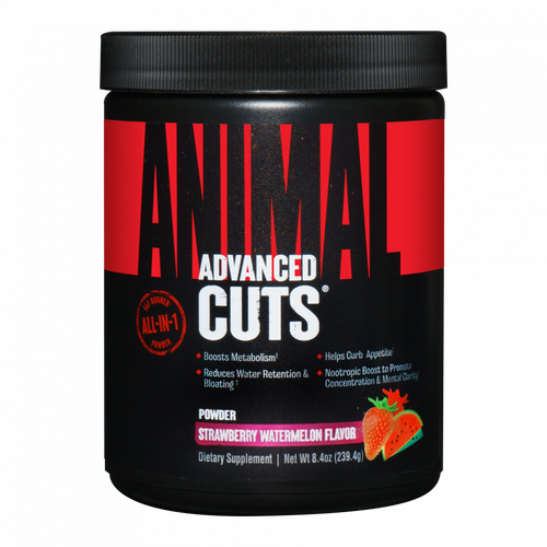 Комплекс для жиросжигания Animal Cuts Powder, клубника-арбуз, 265 г лямки для тяги animal lifting straps non slide пара мешок для хранения 2 шт universal nutrition