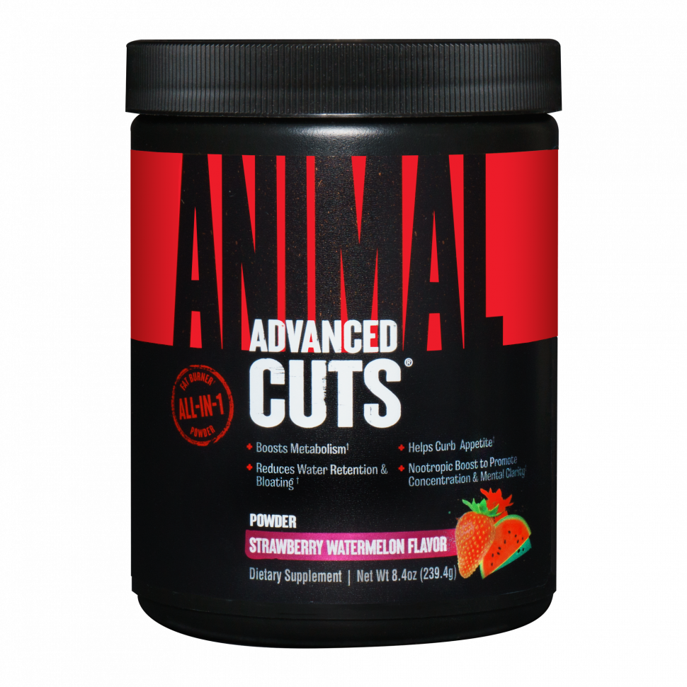 Комплекс для жиросжигания Animal Cuts Powder, клубника-арбуз, 265 г