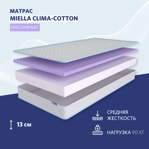 Матрас 90х200 детский массажный ортопедический Clima-Cotton