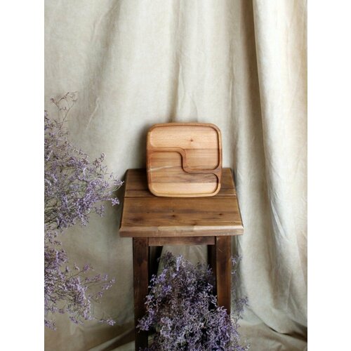 Доска сервировочная, менажница деревянная