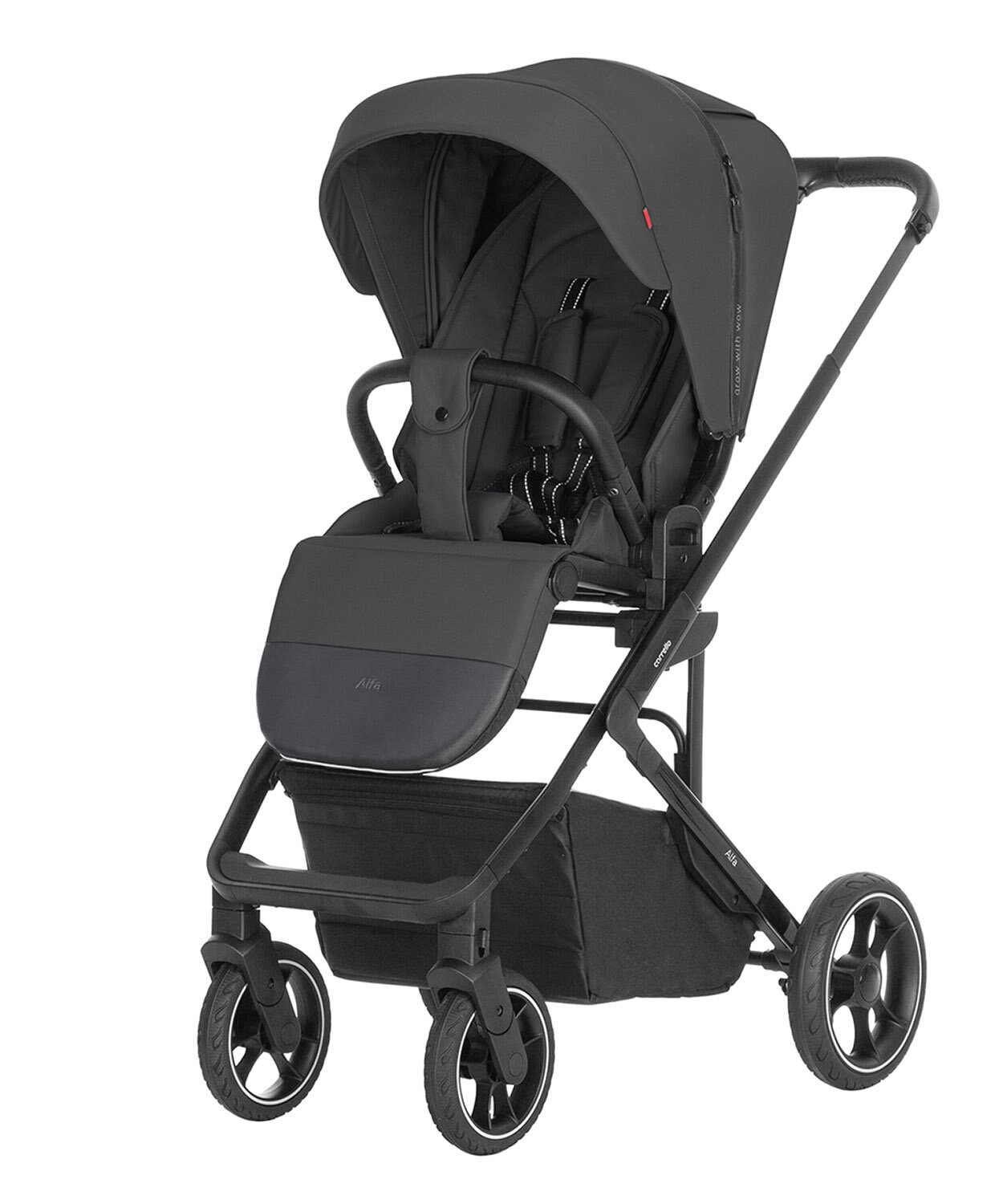 Детская коляска CARRELLO Alfa CRL-5508 Graphite Grey 2023 лак