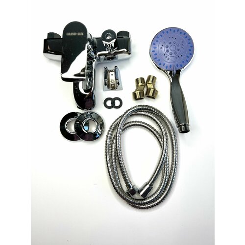 Смеситель для ванной и душа с коротким изливом Grand-Lux