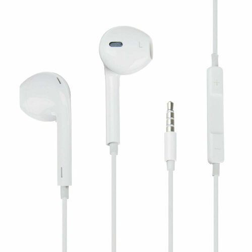 FORZA Наушники проводные вкладыши Классика гарнитура пластиковый бокс белые 263₽