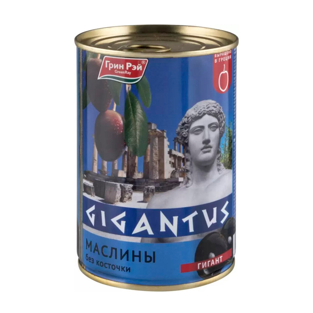 Маслины Green Ray Gigantus без косточки 425мл Intercomm Foods SA - фото №15