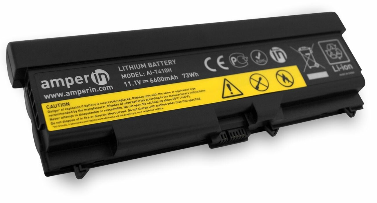 Аккумулятор усиленный Amperin для Lenovo 45N1005 11.1V (6600mAh)