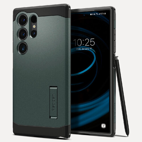 Изображение товара Чехол SPIGEN для Galaxy S24 Ultra - Tough Armor - Зеленый - ACS07302