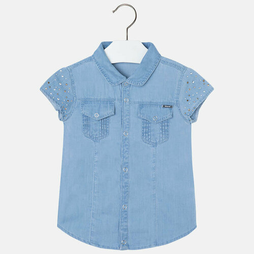 Блуза Mayoral, размер 98 (3 года), голубой