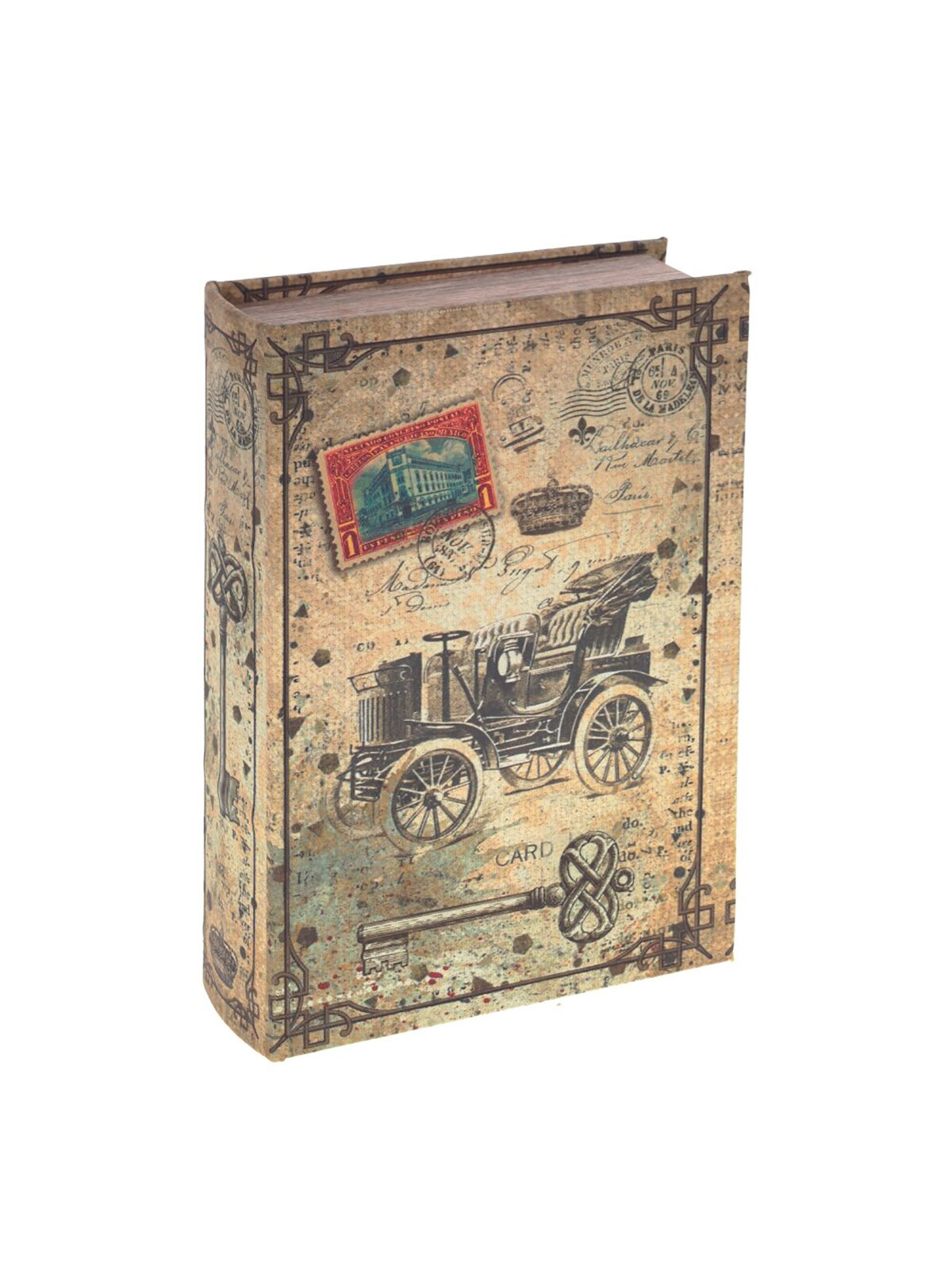 фото Шкатулка-книга с кодовым замком Remecoclub, деревянная, 18x7x27 см