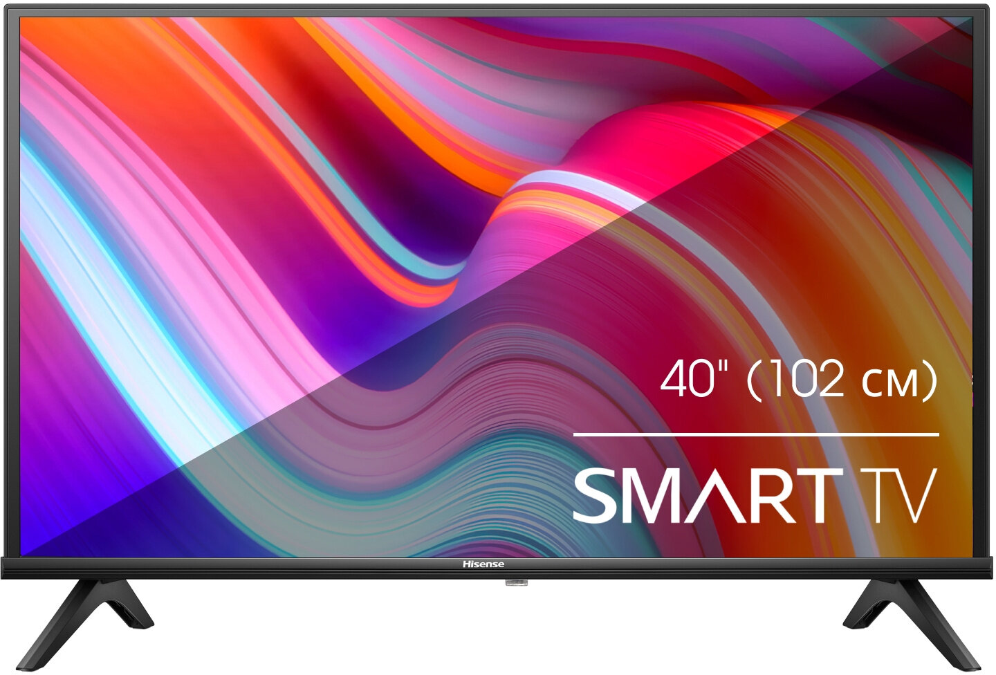 Телевизор ЖК 40' Hisense/ 40", Full HD, Smart TV (ОС VIDAA U6), Wi-Fi, PCI 900, DVB-T2/T/C/S2/S, 2х7W, CI+(1.4), 2хHD