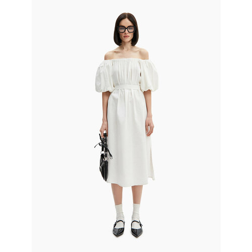 Платье TOPTOP, размер 46, белый платье baon женское модель b451068 цвет dark navy размер xs