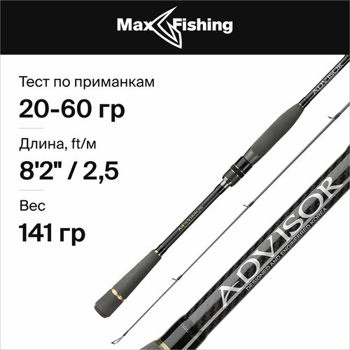 спиннинг maximus advisor winter jig 26h 20 60гр Maximus Спиннинг MAXIMUS ADVISOR JIG (MJSSA25H 250 см 20-60 гр)