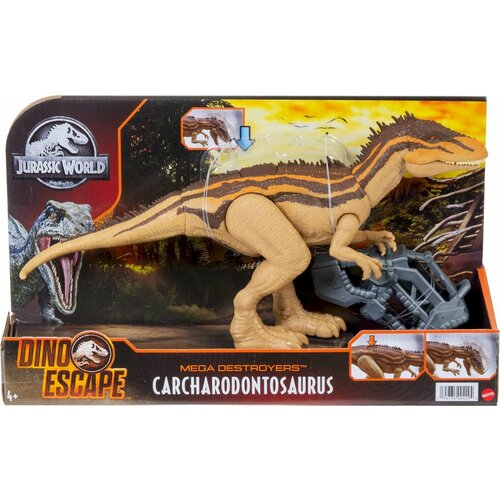 Фигурка Jurassic World Мегаразрушители Кархародонтозавр HBX39 mattel jurassic world gdt38 базовые фигурки динозавров двойной удар в ассортименте