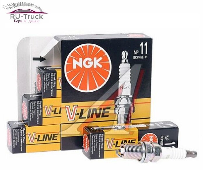 фото Свеча зажигания NGK V-Line №11 Ваз 2112 16 кл, Газ-405, (4шт)