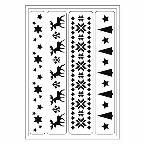 Трафареты гибкие самоклеющиеся Viva Decor 