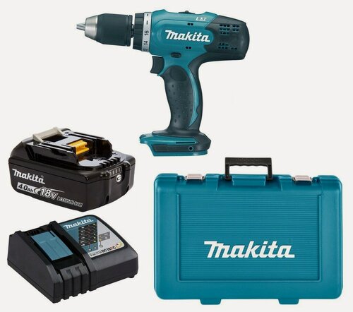 Изображение товара Аккумуляторная дрель-шуруповерт Makita DDF453RM (18V, 1 x 4.0Ah, з/у, Li-Ion)