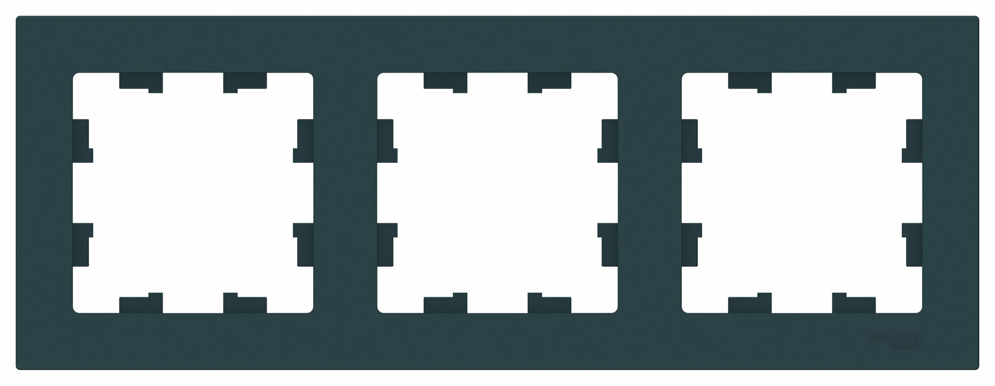 Рамка IP20 Schneider Schneider Atlas Design трехместная (Изумруд)