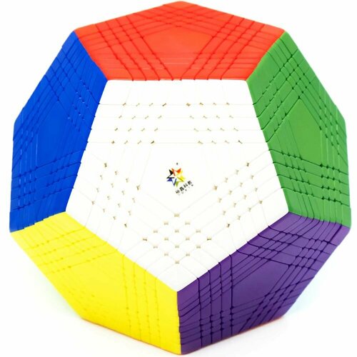 Мегаминкс рубика / YuXin HuangLong Petaminx Цветной пластик / Развивающая игра
