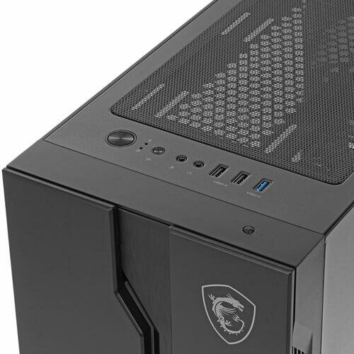 Корпус ATX MSI черный, без БП, с окном, USB 3.2, 2*USB 2.0, audio - фото №6