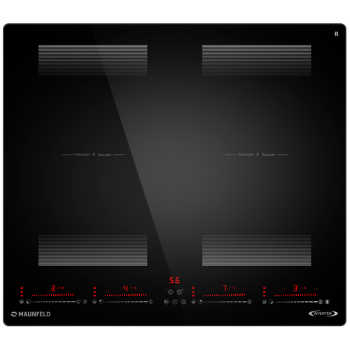 Индукционная варочная панель с объединением зон Bridge Induction MAUNFELD CVI594SF2BKD Inverter 3709900₽