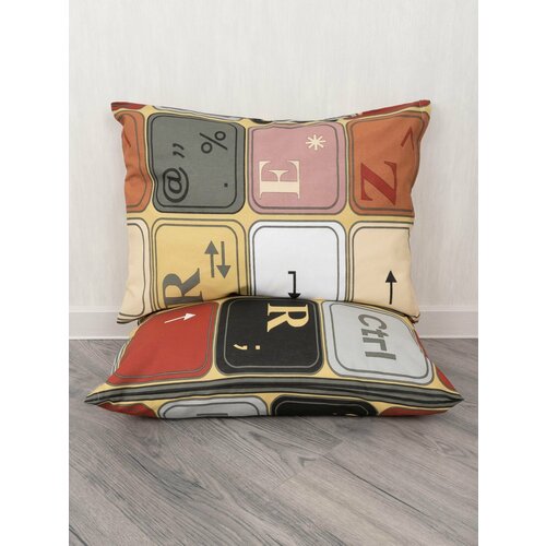 Наволочки детские 50х70 детские на молнии 2 штуки, хлопок 100%, ИНТЕТЕКС