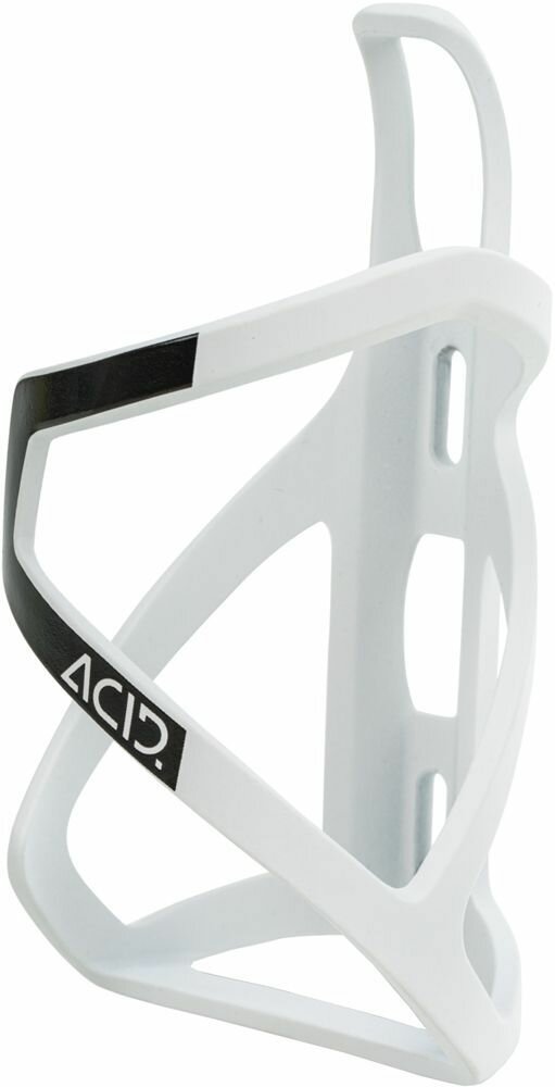 Флягодержатель ACID HPP Sidecage Bottle Cage left, matt white n glossy black