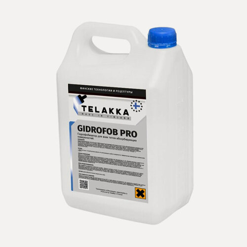 Изображение товара Пропитка гидрофобизатор для кирпича, для камня, пропитка для дерева от влаги TELAKKA GIDROFOB PRO 10л
