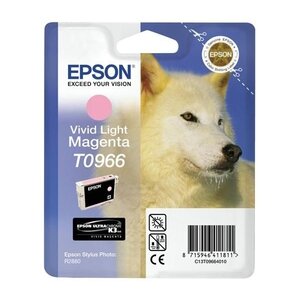 Картридж Epson T0966 Light Magenta пурпурный C13T09664010 оригинальный