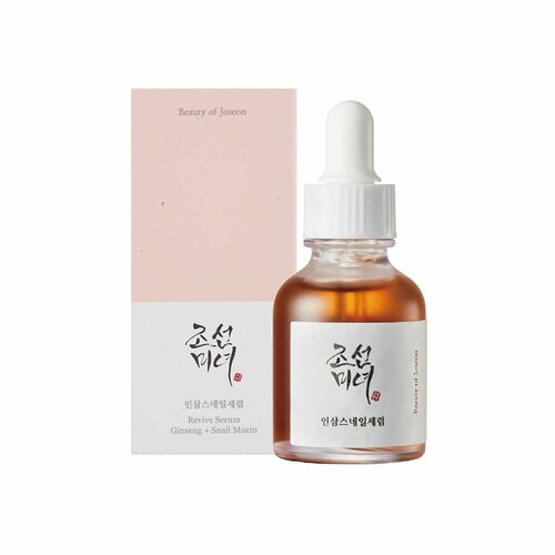 BEAUTY OF JOSEON Сыворотка для лица восстанавливающая Revive Serum Ginseng + Snail Mucin