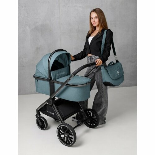 Коляска 2 в 1 Amarobaby AB23-10MOTUS18 Motus бирюзовый 45700₽