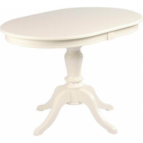 Стол кухонный деревянный раздвижной Анфея 110(150)х75 Слоновая кость