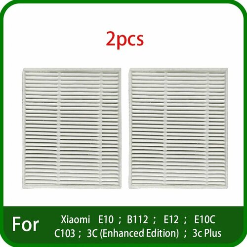Запасные фильтры HEPA для Xiaomi Mi Robot Vacuum E10 B112 E12 E10C C103 3C Enhanced Edition 3c Plus 2 шт 2pcs 266₽