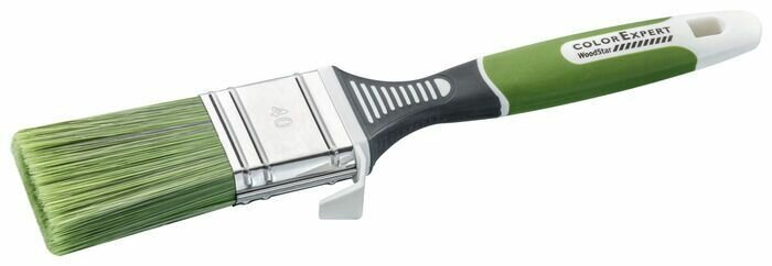 COLOR EXPERT кисть для лазурей и антисептиков смешанная щетина 3к зел ручка (40мм х 15мм)