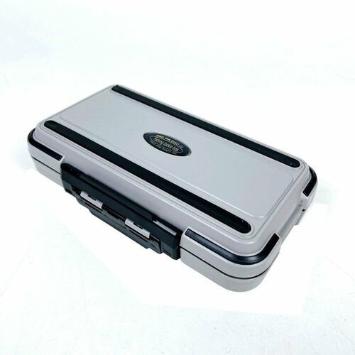 Коробка-органайзер-раскладушка для мушек и мелочей, L, серая, 20*11*5 см.