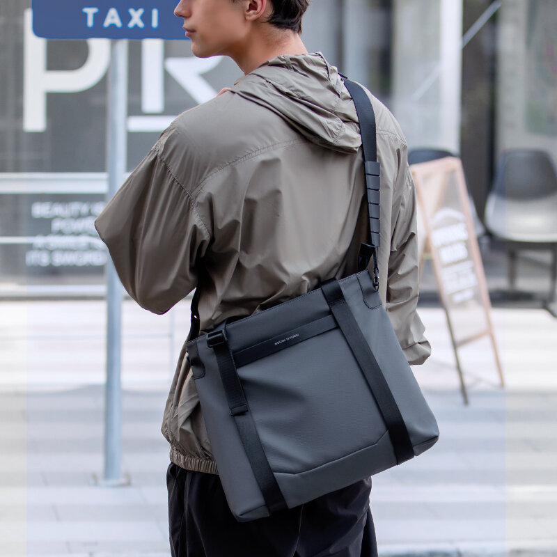 Сумка мессенджер Mark Ryden, фактура гладкая, темно-серый — фото 1